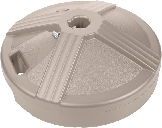 US Weight Durable 50 Pound Fillable Umbrella Base Designed to be Used with a Patio Table
