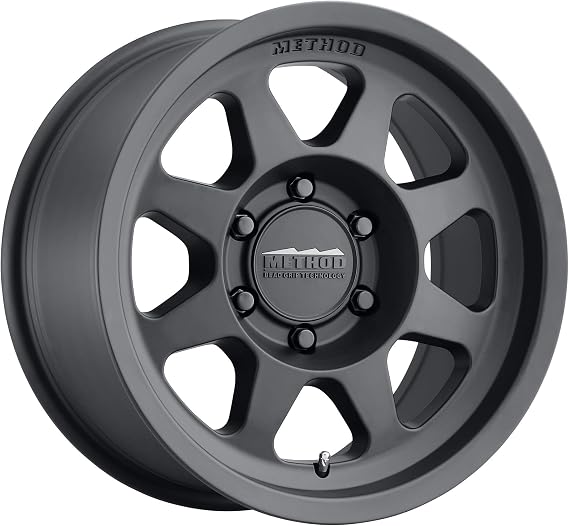 Method Race Wheels 701 Matte Black 17x9" 6x5.5", 12mm offset 4.6" Backspace, MR70179060512N