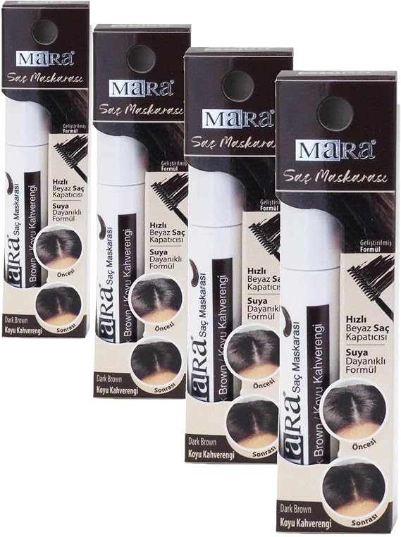 Mara Kozmetik IMM209.361 Saç Maskarası Koyu Kahve 1 Paket 6 ml (4 paketi)