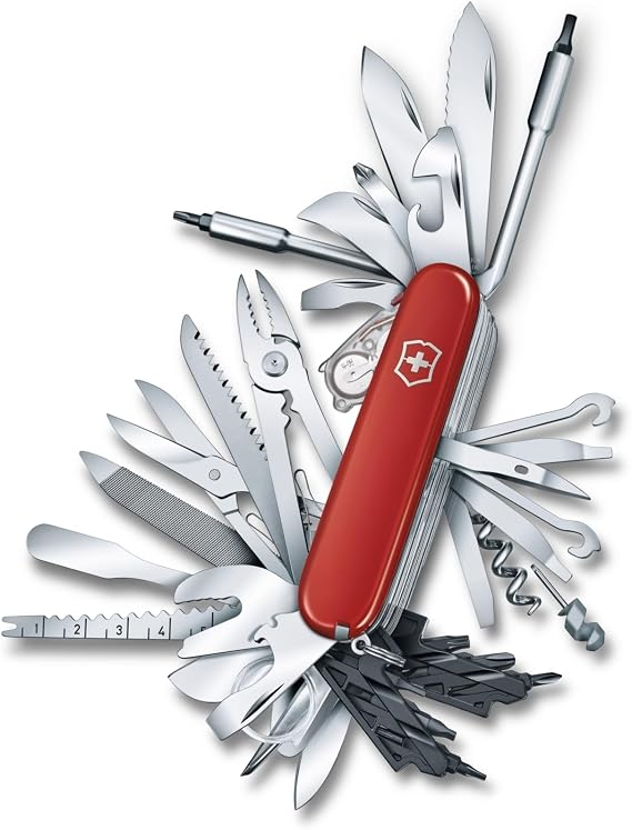 VICTORINOX Victorinox Swiss Champ Series 6 colors Swiss Army Knife Multifunctional Knife Disaster Prevention Goods Outdoor Camping Pliers with Scissors Swiss Multi-tool Compaq Jutoku Knife Domestic gene product