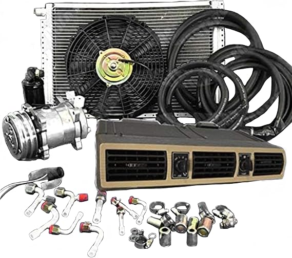 New A/c Kit Universal Under Dash Evaporator 404-bf12v W/electrical Harness
