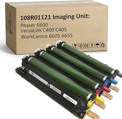 Remanufactured Drum Cartridge Replacement for 108R01121 Black Imaging Unit for Xerox Phaser 6600 VersaLink C400 C405 WorkCentre 6605 6655 Printer 4 Pack