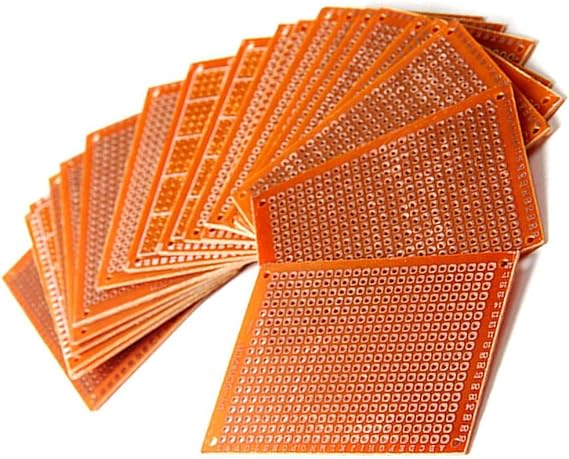 Hailege 20pcs 5x7cm Bakelite DIY Prototype Board PCB 5x7cm Universal Breadboard Test Prototype Boards for DIY Electronics Experiments