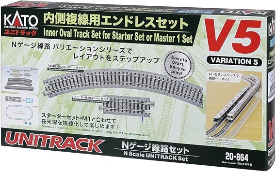 KATO V5 20-864 N Gauge Inner Double Wire Endless Set Railway Model