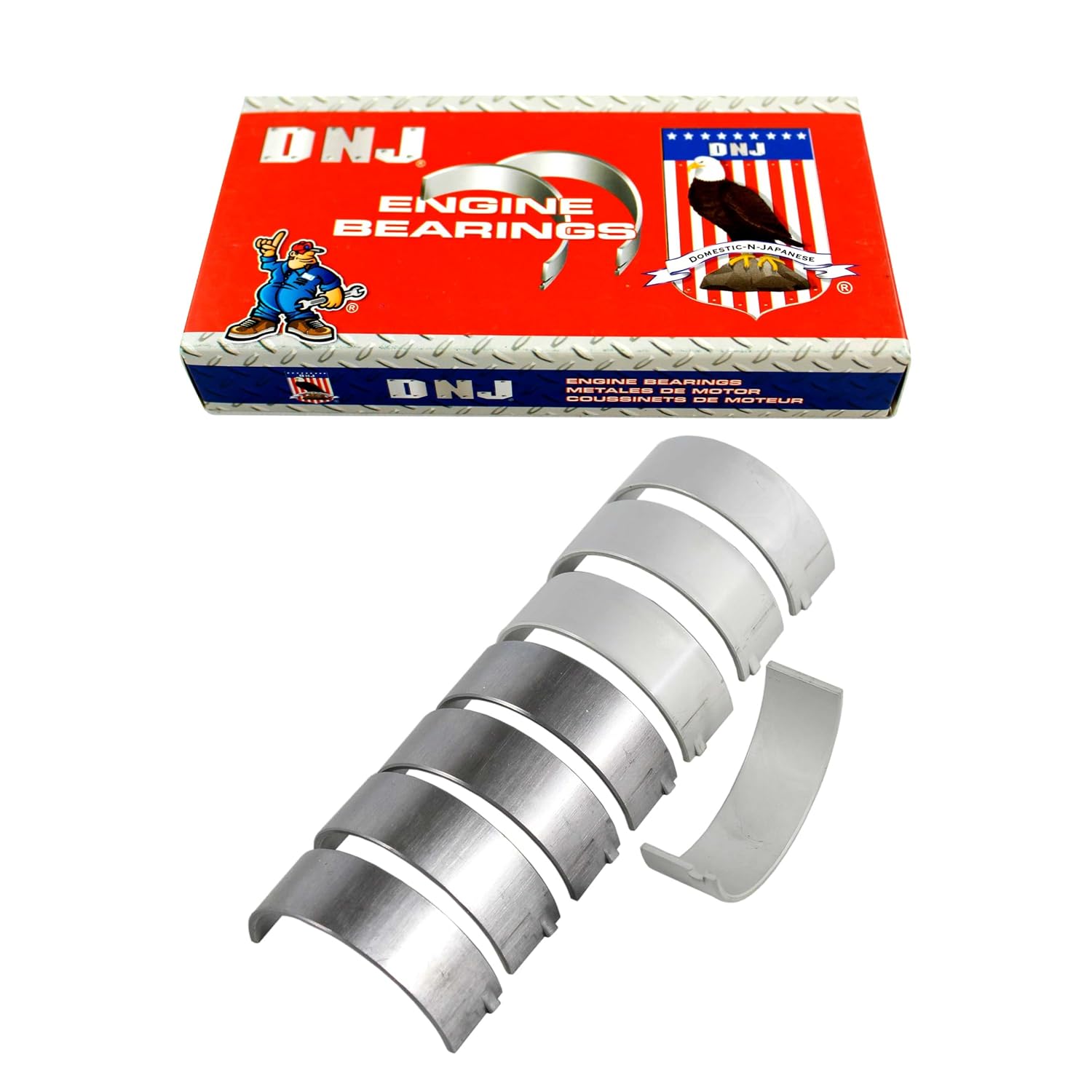 DNJ RB193.10 Oversize Rod Bearings Set for 2011 to 2020 Hyundai, Kia Elantra, Elantra Coupe, Elantra GT 1.8L-2.0L L4 16V DOHC 1797cc