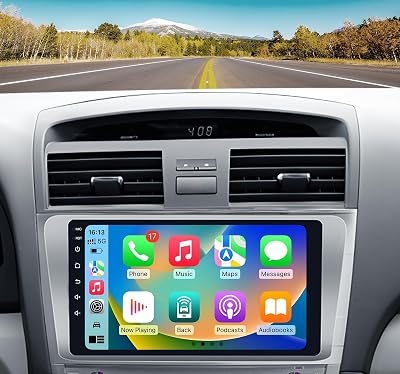 8 Core Android 13 Radio for Toyota Camry 2007 2008 2009 2010 2011: 9 1280  800 HD Touch Screen Stereo, Wireless CarPlay Android Auto 5G WiFi GPS Bluetooth 5.0 AMFM RDS SWC Backup Camera