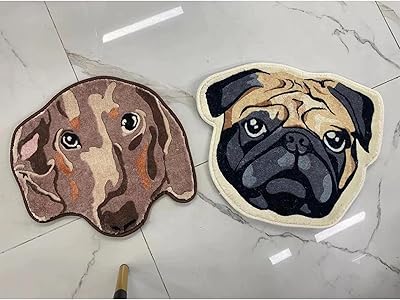 mxn Custom Pet Portrait Shaped Rug,Handmade Rug Pad,Custom Rug,Animals,Dog,Cat,Custom Tufted Rug,Personalized Gifts for Pet Lovers,Pet Memorial Gifts 65  80cm