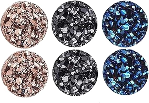 CEAeis Ear Allure Magnetic Earrings, Crystal Magnetic Therapy Earrings, Non Piercing Acupressure Earrings for Women Men (3 pairs - A)