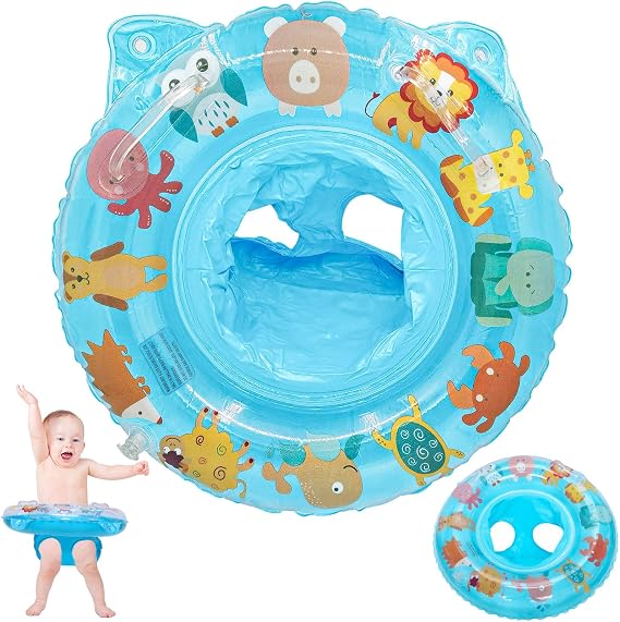 KEELYY Schwimmring Baby Schwimmsitz Kinder Schwimmreifen Aufblasbarer Pool Baby Schwimmen Ring Schwimmhilfe für Kleinkind 6 Monate bis 36 Monate