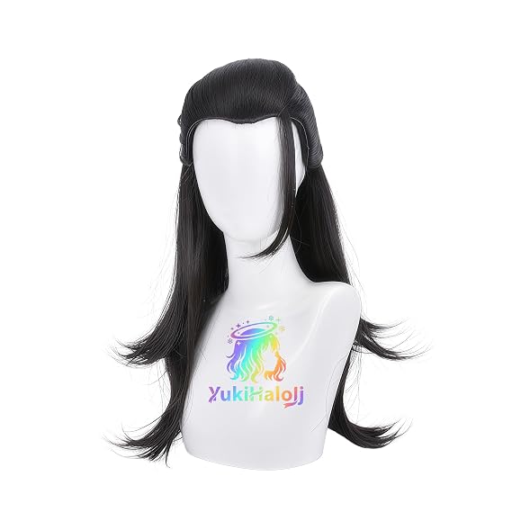 Long Black Wig for Cosplay Events