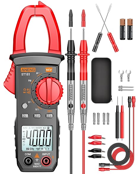ANENG Digital Clamp Meter,Multimeter Tester,4000 Count,NCV,Amp Voltmeter