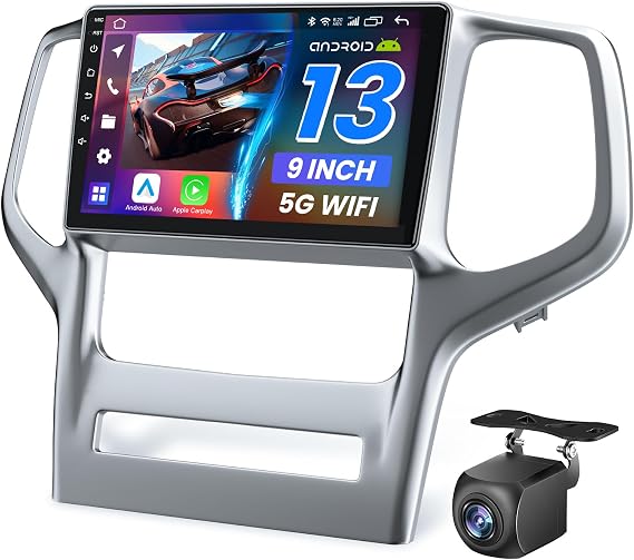 64G Car Radio Stereo for Jeep Grand Cherokee 2011 2012 2013: Upgrade Wireless Carplay Android Auto 1280 * 800 Touch Screen Head Unit Bluetooth GPS Navigation 5GWiFi FM Backup Camera