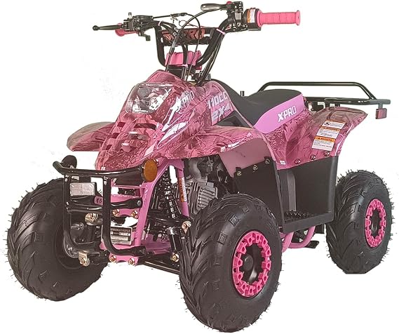 X-PRO 110cc ATV Quads ATV Quad ATVs 4 Wheeler (Pink)