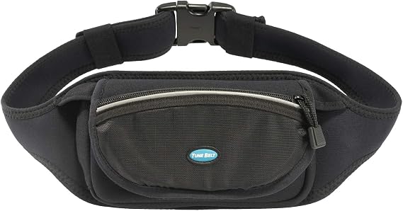 Tune Belt SP1 Running Belt Waist Pack Cell Phone Holder for Men & Women, Water-Resistant Case fits All Apple Samsung - iPhone 15 14 13 12 Pro, Pro Max, Plus, XS, XR, Galaxy S23 S22 -Black