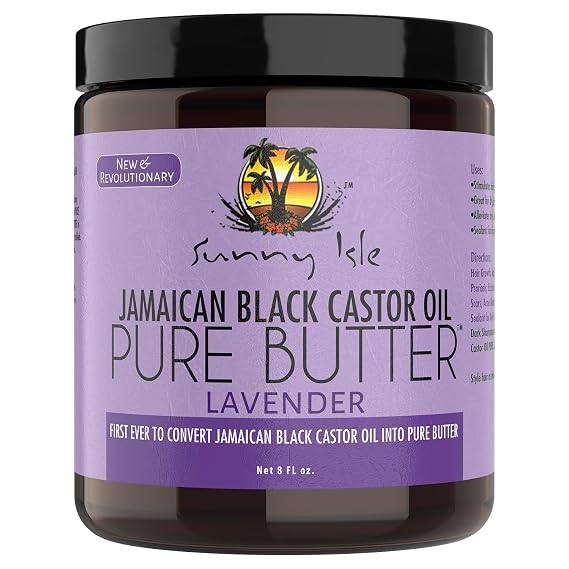Sunny Isle Lavender Jamaican Black Castor Oil Pure Butter 8oz | Hair & Skin