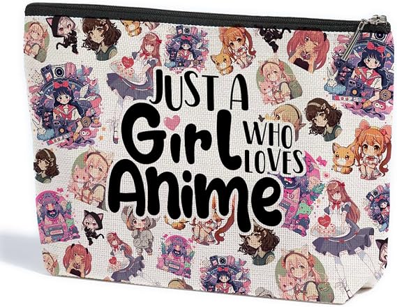 ZHAMEN Anime Merch Makeup Bag Anime Stuff Cosmetic Bags for Women | Graduation Nurse Day Birthday Anime Accessories Anime Gifts for Women Teen Girls Anime Lovers Fan Daughter Sister Friend