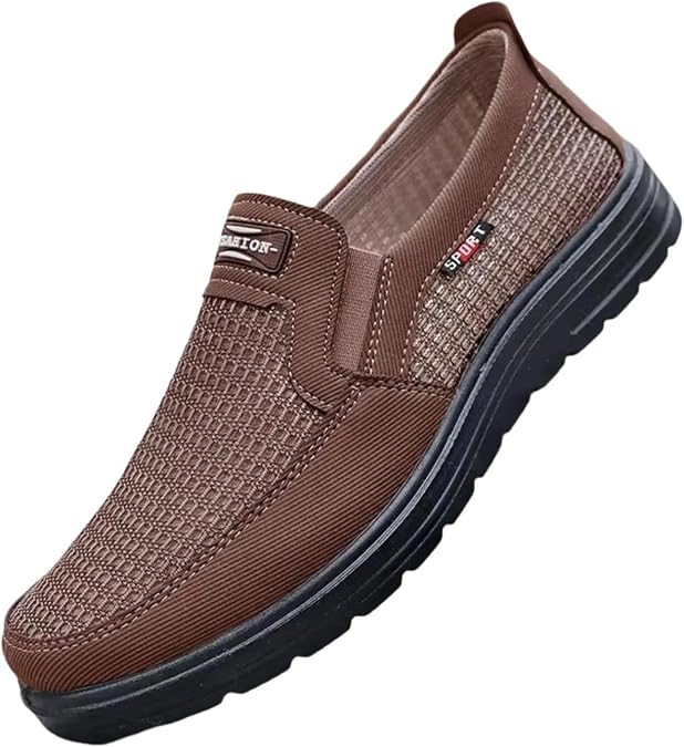 Men's Casual Comfort Breathable Sneakers,Summer Slip-On Formal Business Shoes,Classic Dress Loafers
