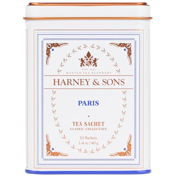 Harney & Sons Classic Paris Black Tea, 20 Sachets in Tin