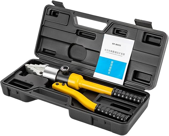 8T Portable Hydraulic Flange Spreader, YQ-30 Handheld Integrated Hydraulic Spreader Dividing Tool Kit, Easy to Operate, for Pipeline Maintenance, Flange Pipe Replacement, Etc (Yellow)