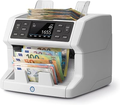 Safescan 2865-S - multilingual Mixed banknote Counting Machine with Advanced Detection of 7-Point Counterfeit Notes