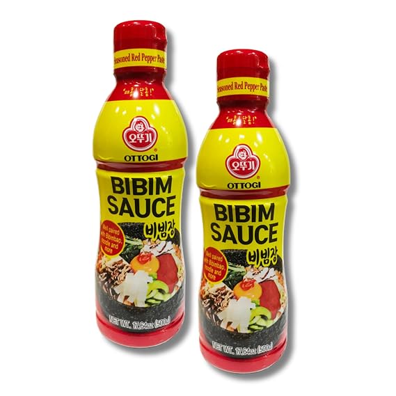 OTTOGI BIBIM SAUCE Bibimjang, Korean Gochujang Red Pepper Paste, Spicy paste dressing (500g) - 2 Pack
