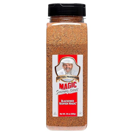 Chef Paul Blackened Redfish Magic Seasoning Blends | Cajun-Style Spices & Seasonings | Gluten-Free, No MSG, Bold Flavor | Perfect for Grilling, Cooking & BBQ | 20 oz/ 568g Canister (Pack of 1)