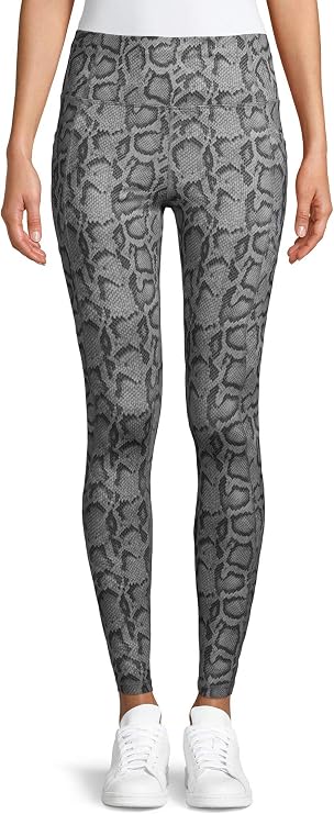 Avia Activewear Women's High Waist Ankle Tights with Side Pockets (2XL 20, Snake Print)