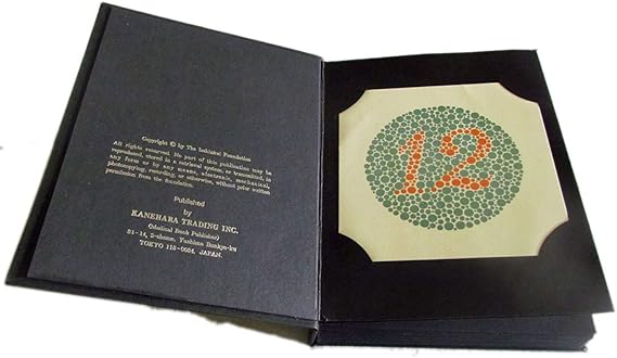 KANEHARA Ishihara Test Chart Books for Color Deficiency 24 Plates. by KANEHARA