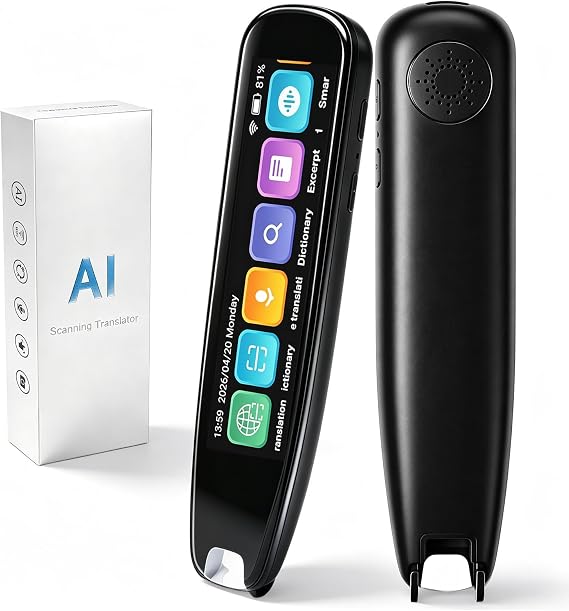 S8 Pro Language Translation Pen & Reading Pen, 140 Language Online Translate, Scanner Pen with 3.71 Touch Screen, Recording/Bluetooth/Dictionary for Dyslexia & Learning Difficulties