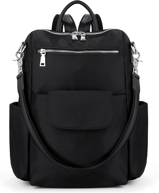 UTO Women Backpack Purse 3 ways Oxford Waterproof Cloth Nylon Ladies Rucksack Shoulder Bag | 3 ways