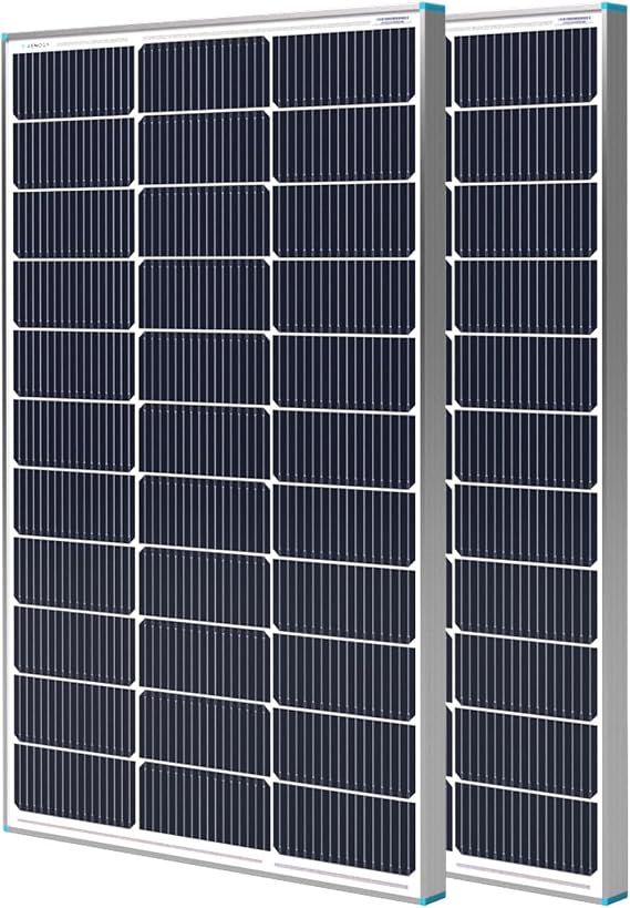 Renogy 200W Solar Panel N-Type, 16BB 25% High-Efficiency | 2PCS 100 Watt Solar Panels for RV Marine Boat Trailer Camper Rooftop Farm and Other Off-Grid Systems, IP67