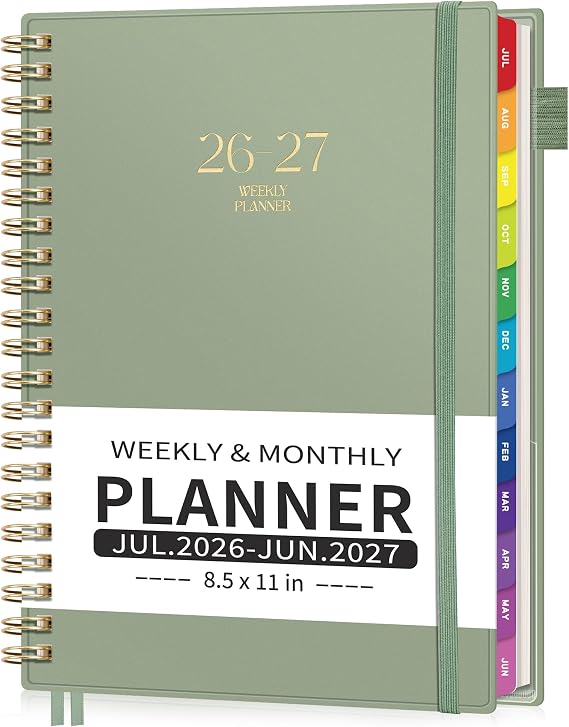 EMSHOI Academic Planner 2026-2027, A4 Size (8.5" x 11"), Weekly and Monthly