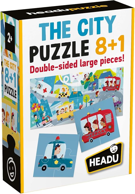 Headu Puzzle 8+1 City (2-5 Years)
