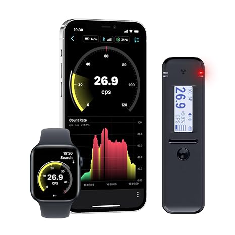 Smart Geiger Counter Radiacode with Free Mobile App. Nuclear Radiation Detector.