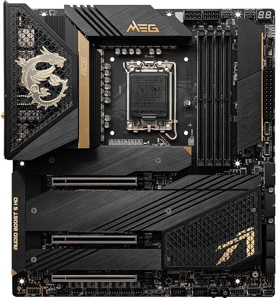 MSI MEG Z690 ACE Gaming Motherboard (E-ATX, 12th Gen Intel Core, LGA 1700 Socket, DDR5, Thunderbolt 4, PCIe 5, Dual 2.5G LAN, M.2 Slots, Wi-Fi 6E)