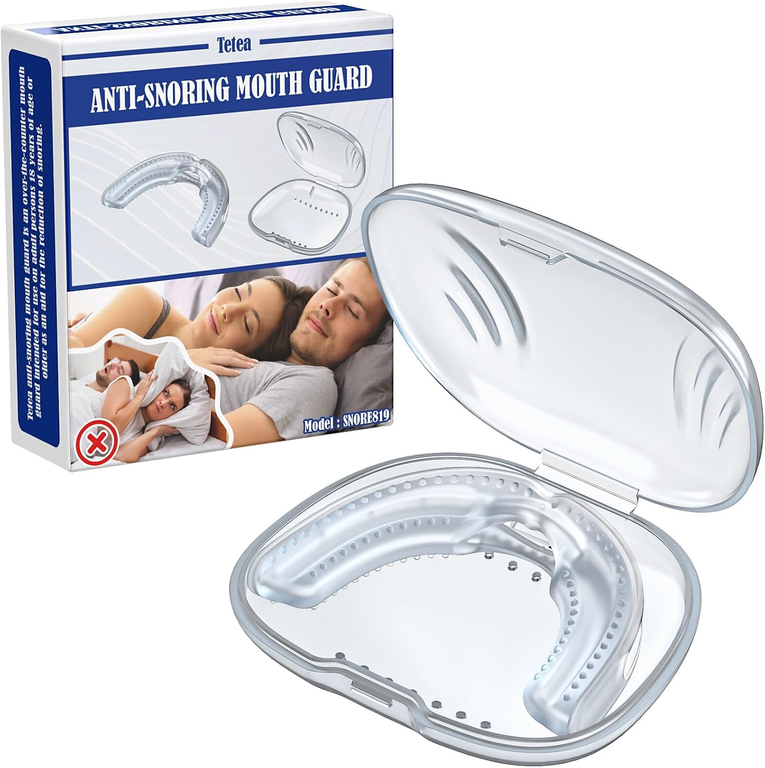 Anti-Snoring Mouth Guard, Anti Snoring Mouthpiece, Model: SNORE819,Anti Snoring Devices, Help Stoping Snoring, Reusable and Comfortable