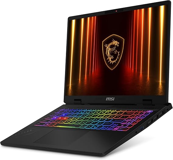 msi Crosshair A16 HX 16 QHD+ 240Hz Gaming Laptop AMD Ryzen 9 8940HX, NVIDIA GeForce RTX 5060, 16GB DDR5, 1TB NVMe SSD, Wi-Fi 6E, USB-C, Windows 11 D8WFKG-090US