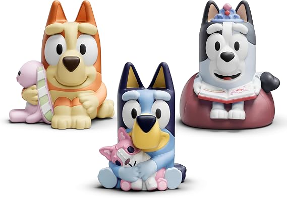 Tonies Bluey Audio Toy Figurine 3 Pack Set - Bluey, Bingo, Muffin