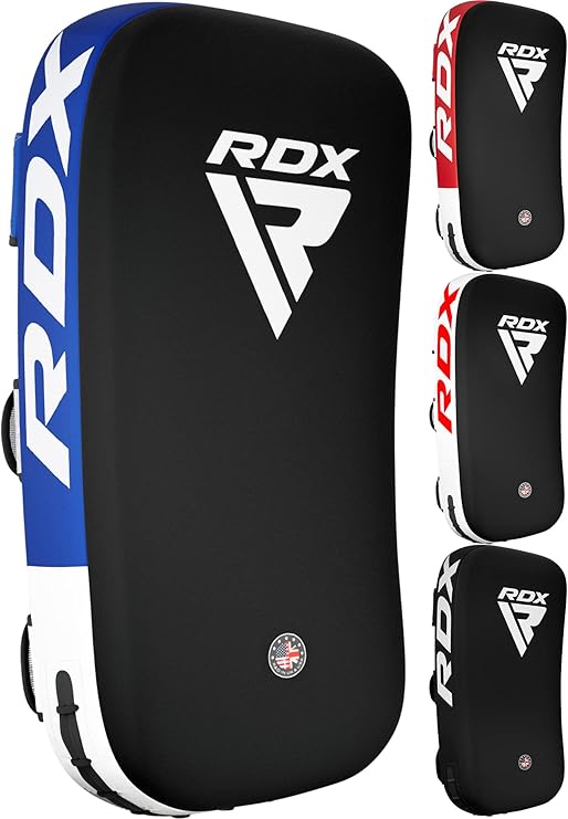 RDX Muay Thai Pad for Training,Curved Kickboxing kicking strike Shield,Coaching Kick Boxing, MMA, Martial Arts, Karate, Taekwondo, Punching, Foot, Knee and Elbow Target (One Pad Only)