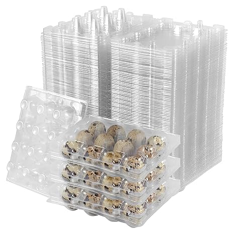 Apacali 100 pieces quail egg boxes 12 grid quail egg boxes