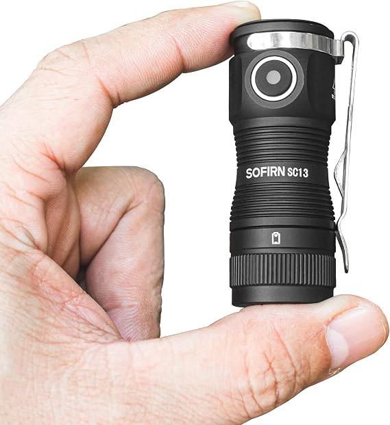 sofirn SC13 EDC Flashlight Rechargeable, 1300 Lumens, Pocket Size, IPX8