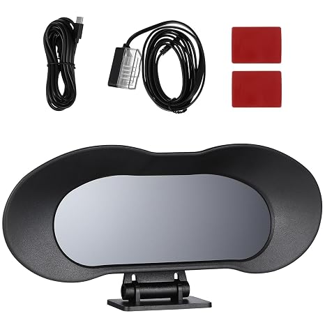 GLEAVI Car HUD: Head Up Display - Smart Gauge Digital GPS Speedometer - HUD Display Car Navigation Dashboard Mount Windshield Projector, Black