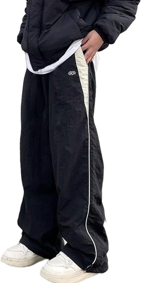 Unisex Y2k Baggy Sweatpants Men ParachuteTrack Pants Vintage Joggers Hip Hop Oversized Sweatpants for Men