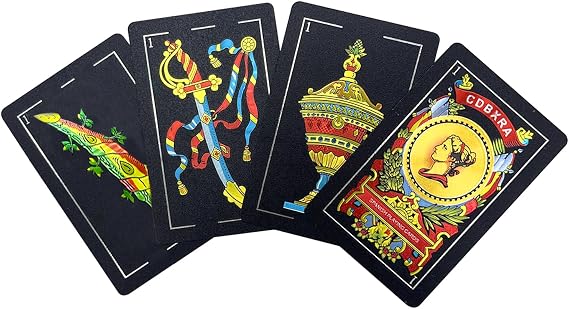 Spanish Playing Cards, Original Cards, Brisces Deck, Mexican Cards from Puerto Rico (Black x 1)
