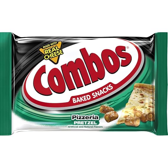 Combos Pizzeria Pretzel Baked Snacks 1.8-Ounce Bag 18-Count Box