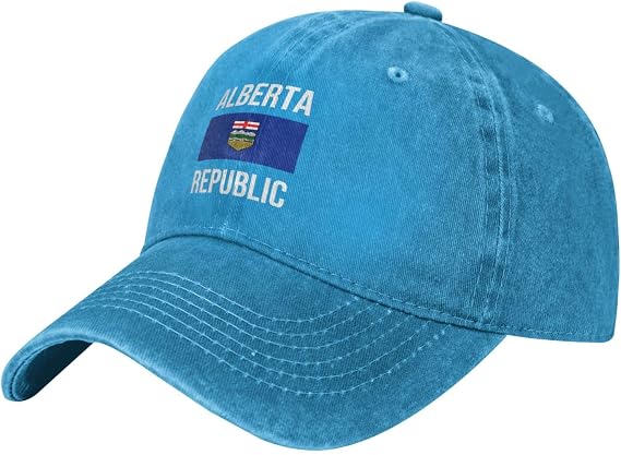 Baseball Cap for Men Alberta Republic Flags Independence Flag Cowboy Hat Women Classic Trucker Hat Dad Hats Black