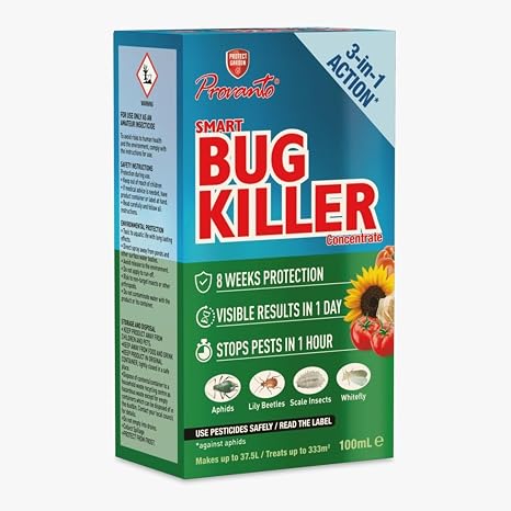Protect Garden Provanto Smart Bug Control Concentrate, Garden Plant Treatment for Aphids and Common Insects, Suitable for Flowers, Vegetables and Ornamental Plants, 100ml