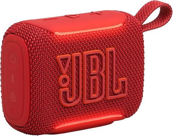 JBL Go 5, Ultra‑Portable Bluetooth Speaker, Waterproof, Red