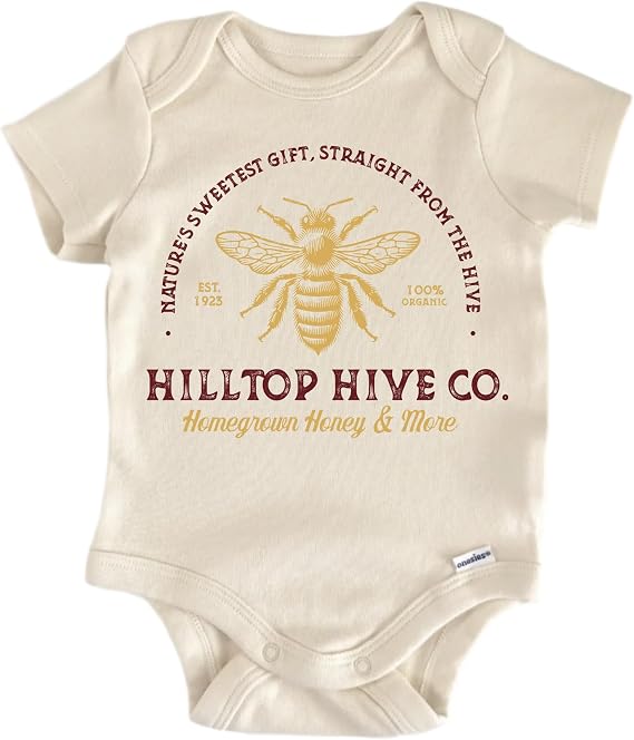 Hilltop Hive Honey - Baby Boy Girl Clothes Bodysuit Funny Cute
