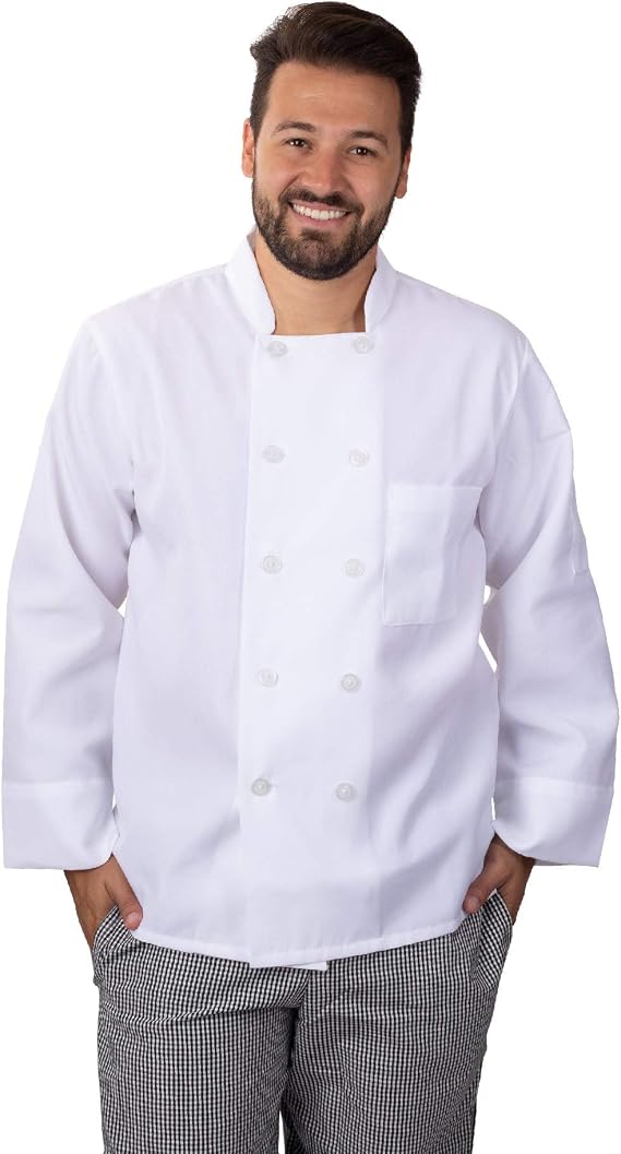 Elite Kitchens Apparel Professional Restaurant White Chef Coat